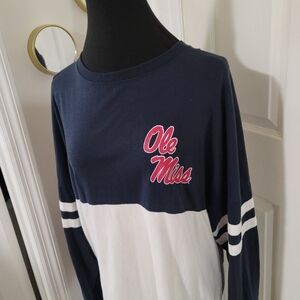 Ole Miss Rebels Logo Pressbox Brand Long Sleeve Size Large Hotty Toddy